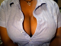 thischocolatecandy:  business casual ;)   Just need some cum !!!
