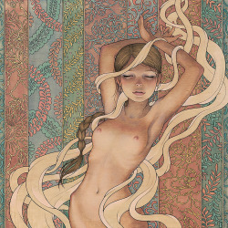 zuppadivetro:  supersonicelectronic:  New work by Audrey Kawasaki. (For the group show, “In the Wake of Dreams” at Thinkspace Gallery in Culver City, CA opening this Saturday, October 8th.  , 