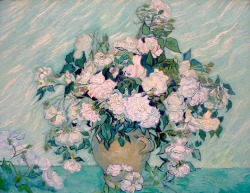 malinconie:wryer:White Roses, Vincent Van Gogh (1890).