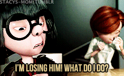 dduane:  ohmyhelbig:  FINALLY IT IS HERE.  My favourite scene.   Edna Mode, my favorite character in “The Incredibles”!  A combination of Edith Head and Linda Hunt.