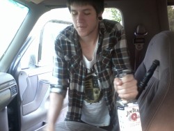 dyldoswaggins:  senorzerg:  lol dylan felt trashy after spilling taco bell on his shirt yet hes wearing a flannel shirt and drinking Jim Beam  MERICA   I’m reblogging this again because I seriously don’t remember reblogging it in the first place