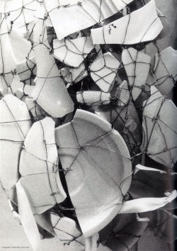  Wire and broken plate pieces, Maison Martin Margiela Fall 1989 