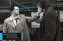Final pretty page after Misha&rsquo;s interview in Supernatural magazine #28. Out of context, this looks like Sassy. ENJOY, SHIPPERS.