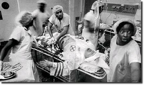 lifeaslamar:  I think this is the best pic ive ever seen in my life thus far.     African American doctors attempting to save the life of a Klu Klux Klan member: This photo left me speechless, this is what respect is.   Such a powerful photo. It just