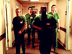 mareluna3001:  Surgical and medical interns are like two rival gangs. Not real gangs. More like those cheesy gangs you see in Broadway musicals. 