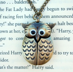 The-Absolute-Best-Gifs:  The Winged Owl Watch Necklace Is Back In-Stock At The Wicked