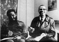  Fidel Castro and Malcolm X in Harlem October 1960 