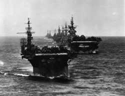 Task Group 38.3 enters Ulithi anchorage Micronesia, December 1944