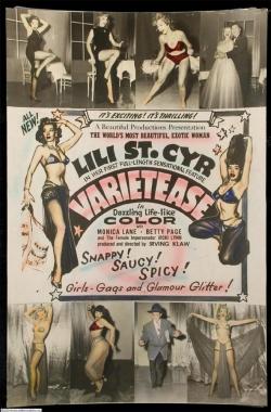 piratetreasure: Movie poster for Irving Klaw&rsquo;s 1954 film ‘VARIETEASE’’; starring: Lili St. Cyr.. 