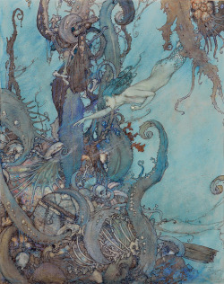 cindersandstars:  The Little Mermaid - Edmund Dulac 