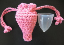 slinkster-cool:  Uhm, a uterus shaped baggie for a Diva Cup?! Yes, please. I know of quite a few other women following me who would love the hell out of this. 