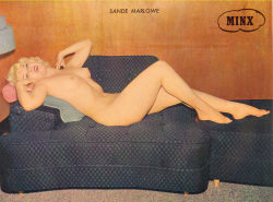 laughinatya:  Color photo of Sande Marlowe, as featured in &lsquo;MINX&rsquo; magazine.. 