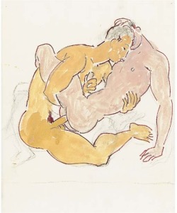 Duncan Grantthe Lovers12½ X 10In. (31.8 X 25.5Cm.) “These Depictions Of Men Caught