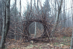 moon-sylph:  sunnyinwisconsin:  colossaltitan:  calypso53:  one of my favorite things about hiking is when i come across a strange structure deep in the woods and am left to wonder how and why and when  how: demons. why: demon portal. when: 5 pm demon