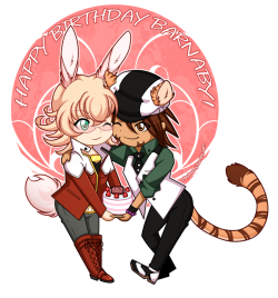 HAPPY BIRTHDAY BARNABY! Chibis because I didn&rsquo;t have time to make anything bigger, maybe next year! Full size