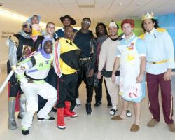 fourthquartertouchdown:  All the New York Giants rookies in costume 