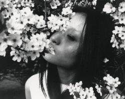 diafano:  “Where have all the flowers gone?” - Liu Xu photographed by Lina Scheynius for Dazed &amp; Confused June 2011 
