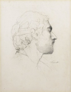 Tête D’homme Profilée À Droite (1877) – Georges Seurat
