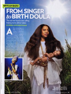 brownglucose:  howtolivefatandhappy:  birthinthehammer:  Erykah Badu, amazing singer, is also a birth doula!    Okay. I want Erykah to deliver my child. Who wants to go halfsies on a baby??   Yes!!