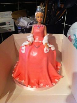The Barbie doll cake my mum made for a friend of hers. It&rsquo;s amazing, the picture doesn&rsquo;t do it any justice what-so-ever! It&rsquo;s one of the best she&rsquo;s done.