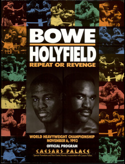 BACK IN THE DAY | 11/6/93 |  Evander Holyfield defeats Riddick Bowe to recover his world heavyweight titles by a 12 round majority decision. *-&ldquo;In the seventh round of the heavyweight title rematch between Evander Holyfield and Riddick Bowe was