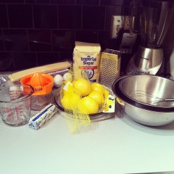 Ready to make lemon meringue pie.  (Taken with instagram)