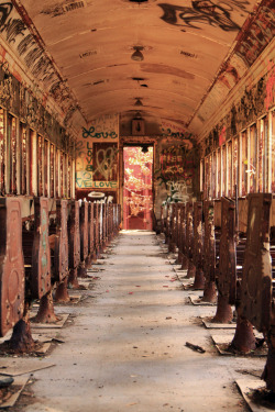 laney-formaldehyde:laney-formaldehyde:  Abandoned train car : photo by me Taken in Lambertville, NJ  futurephotographybym3