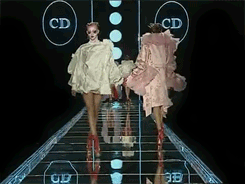 adjectival-deactivated20150115:  Nadine Strittmatter @ Christian Dior F/W 2003, pushing down a PETA protestor who interrupted the show  That&rsquo;s just wrong the model didn&rsquo;t even stop she just pushed out of the way