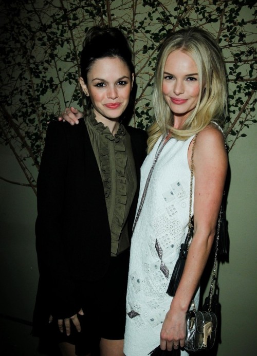 what-do-i-wear:   Rachel Bilson and Kate Bosworth meet up at a party for Vanessa Bruno in Los Angeles