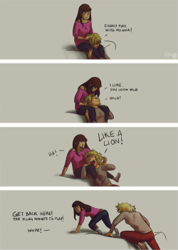 patronustrip:  Never defy the Lion!QuinnI’m dammit in love with Lion!Quinn. Thanks FierceZucchini.All night long to do this, OMG. I sketched all the images during the lesson XD the first idea was only for the tickle drawing, but after, hehehe. Tomorrow