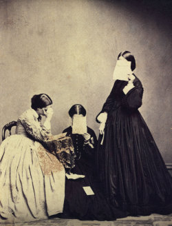  1800s Portrait of three women featured in