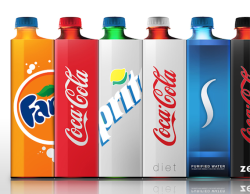 feathermerainbow:  lynnora-v:  tyrianprinceofrage:  striderbutt:  spinals:  Industrial designer Andrew Kim has created a new Coke bottle concept that could significantly change the sodamaker’s footprint. For every 4 bottles currently shipped, the square