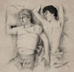 livia-carica:  Sleep I was poorly this weekend, so I did this little doodle; my dream bedfellows….   Beautifully drawn 4-set of johnlock fanart!!  She calls them Sleep, Tangled, Safe, Somnophilia #4.  Her other johnlock &amp; Sherlock and personal