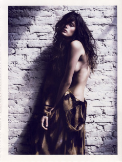 Isabeli Fontana Photography by Mario Sorrenti Styled by Emmanuelle Alt Published in Vogue Paris, December 2007/January 2008