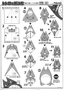 wisdomwall:  Totoro origami 