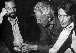 Pictured with actor Rip Torn and director Nicholas Ray, 1976. From the book Nicholas Ray: The Glorious Failure of an American Director by Patrick McGilligan, page 484:  &ldquo;Nick Ray Back: Lead is Porno Queen&rdquo; screamed the April, 21, 1976 headline