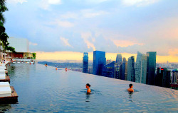 bluepueblo:  Rooftop Infinity Pool, Singapore  photo via nothingspecial  This is the kind of thing that makes me go &lsquo;ohfuckohfuckohfuck&rsquo; with fear and enthralment.