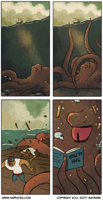 nathanielemmett:  awmailk:  mr-trombas:  The poor thing  THIS MAKES ME SAD  HOW DID A FOUR PANEL COMIC ABOUT A KRAKEN MAKE ME FEEL THINGS!?!?! 