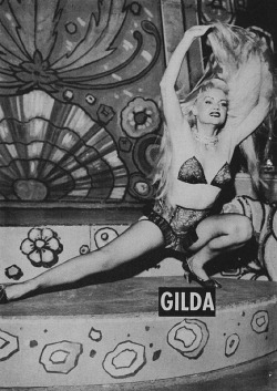burleskateer:   Gilda performing onstage at the ‘Follies Theatre’ in Los Angeles, sometime in the 1950’s.. She was one of many performers discovered/trained by Lillian Hunt, the theatre’s proprietor/manager.. More about “Gilda”, here:  http://wangdangdood
