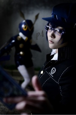 Sendouakira:  Im Busy Today…. Torachi As Shirogane Naoto From Persona 4 Photo By