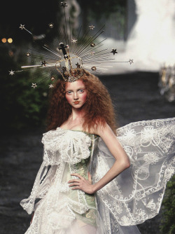 Lily Cole @ Christian Dior Haute Couture Fall 2005