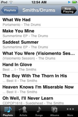 The smiths &amp; the drums playlist