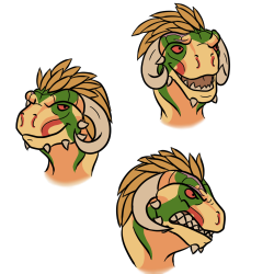 fuckyeahpitchfork: Argonian expressions again, this time my female character Suli'jaa the warrior.