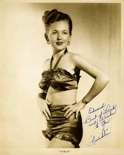    Twinkles Vintage 40’s-era promo photo personalized to: “Edward — Best of Luck and Wishes to You&quot;.. Twinkles was a featured performer at the 1947 &lsquo;Cavalcade Of Stars&rsquo; VFW benefit show; in Oklahoma City, Oklahoma..   