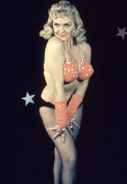 burleskateer:   Jennie Lee  (aka. Virginia Lee Hicks).. From a color slide series, likely from the late-1950s..  