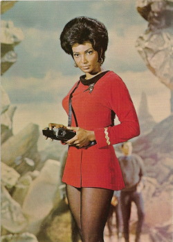 secretcervix:  deejaybird:  “Uhura” comes from the Swahili word UHURU meaning “freedom”. Uhura was pretty much the first ever black main character on American television who was not a maid or a domestic servant in 1966. TV network NBC refused