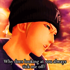 amagimami:  kingdomhearts-lll:  what did this part even mean  Roxas was trying to be a deep 13 year old