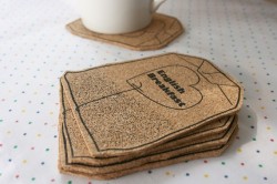 hookedonphonics:  Tea bag coasters by Littleclouds on Etsy  