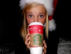 #Starbucks #Blonde #Blue #Eyes #Winter #Christmas