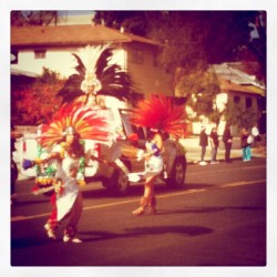 Backyard this morning&hellip; Woke up to marching drums&hellip; Huuuge parade in East LA today (Taken with instagram)